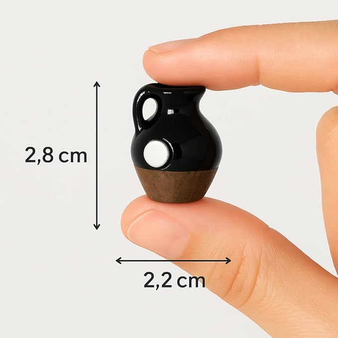 Mini seramik vazo 8'li