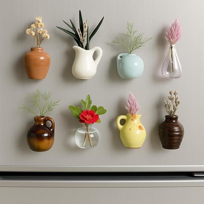 Mini seramik vazo 8'li