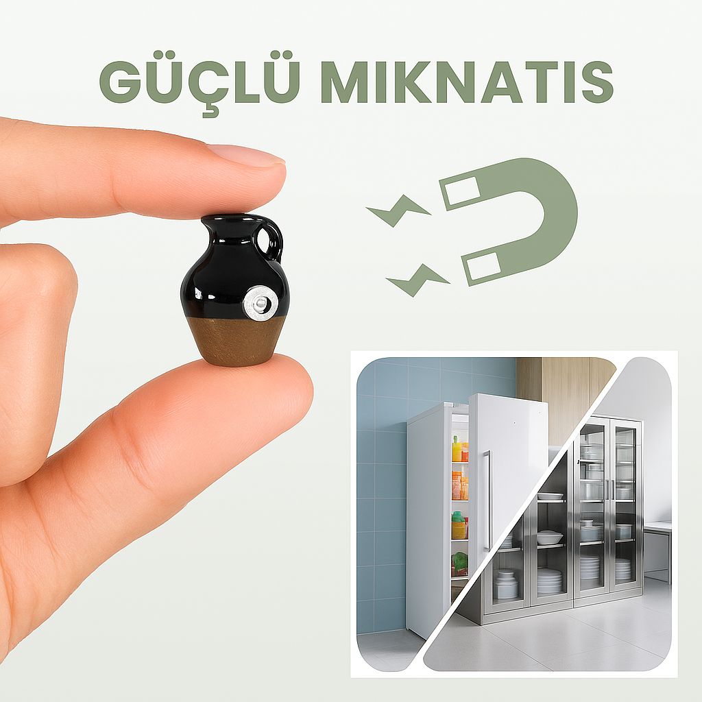 Mini seramik vazo 8'li